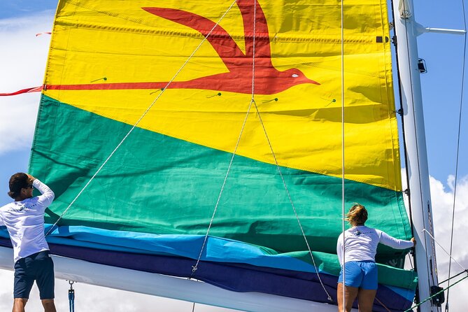 Board from Waikiki Beach for a scenic Sunset Sail on the Hāwea - Photo Tips for Sunset With Diamond Head in Frame