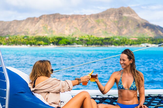 Board from Waikiki Beach for Aloha Hour Sail on Hāwea Catamaran - The Hawea catamaran: comfort you can feel right away