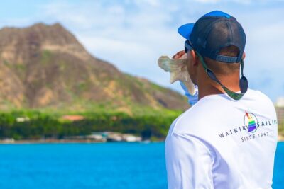 Board from Waikiki Beach for Aloha Hour Sail on Hāwea Catamaran - Finding the Hawea: where you meet matters