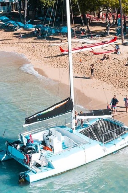 Board from Waikiki Beach: Scenic Sunset Sail on the Hāwea - Waikiki at dusk and the moonlit coastline stretch