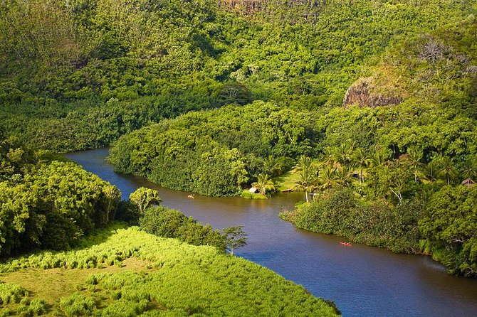 Day Trip from Oahu to Kauai: Waimea Canyon & Wailua River - Coastal photo hits: Poipu area, Spouting Horn, and a waterfall you can reach fast