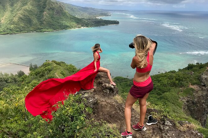 Flying Dress Photoshoot on Oahu - What to wear and bring: smart tips for wind, hair, and train management