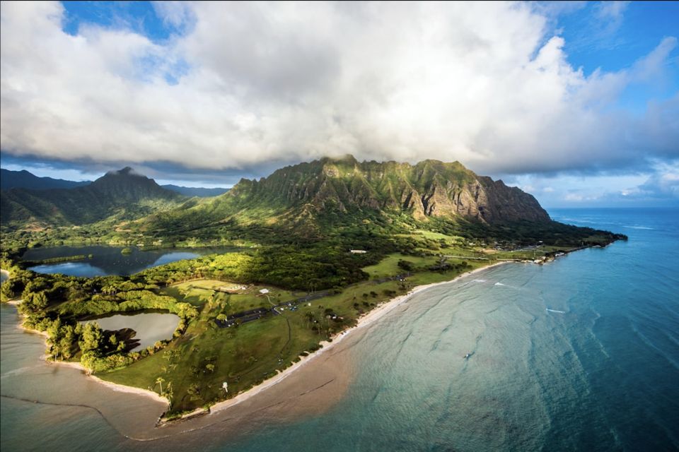 From Honolulu: Oahu 60min Helicopter Tour with Doors Off/On - North Shore Surf Stops: Banzai Pipeline and Waimea Bay