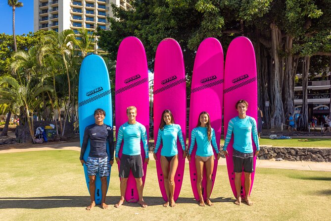 Group Surf Lesson in the Heart of Waikiki - A Simple 1.5-Hour Flow: From Kalakaua Ave to Waves