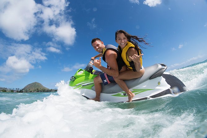 Jet Ski Ride Maunalua Bay. Tandem-2 people ride-price per person - Where the Views Actually Shine: Hawaii Kai, Ko’olau Mountains, and Koko Head