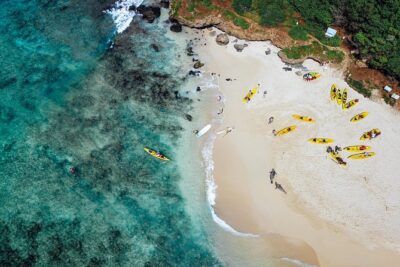 Kailua Twin Islands Guided Kayak Tour, Oahu - The Kayaks Go to the Beach by Carts (A Small Effort With a Big Payoff)