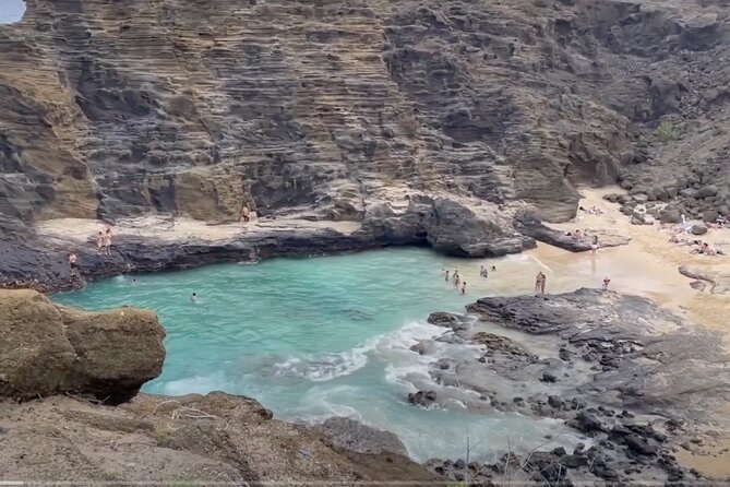 Oahu Guided Circle Island Tour, Swim w/ Turtles, Dole, Blowhole - Mokoli‘i Island and the movie-famous Kualoa Ranch valley