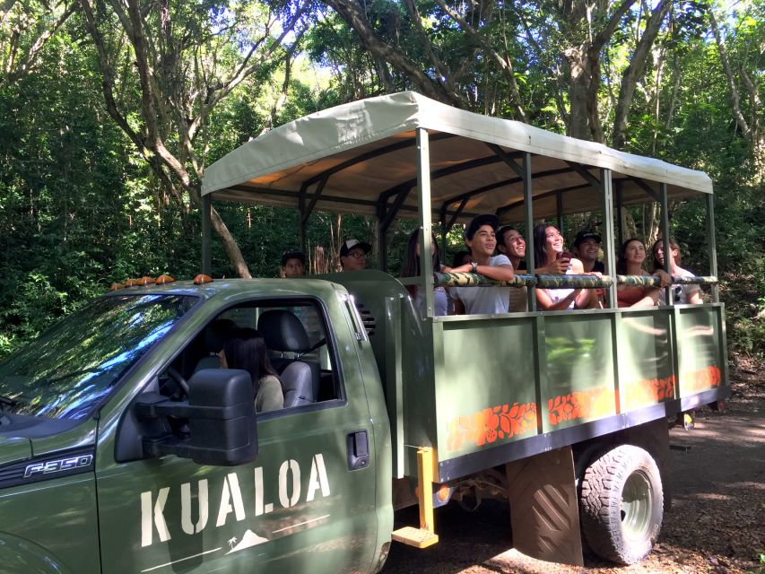 Oahu: Kualoa Movie Sites, Jungle, and Buffet Tour Package - Kualoa Grown Tour: fruit and flower gardens plus early Hawaiian aquaculture