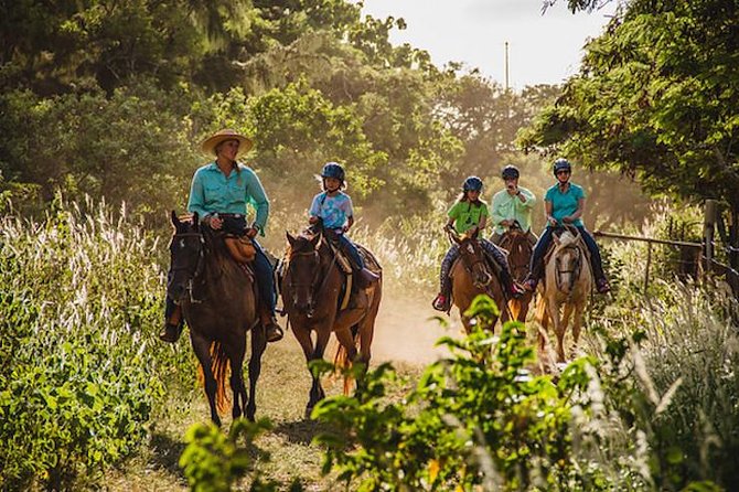 Oahu Sunset Horseback Ride - Gunstock Ranch and the North Shore Golden Hour Setup