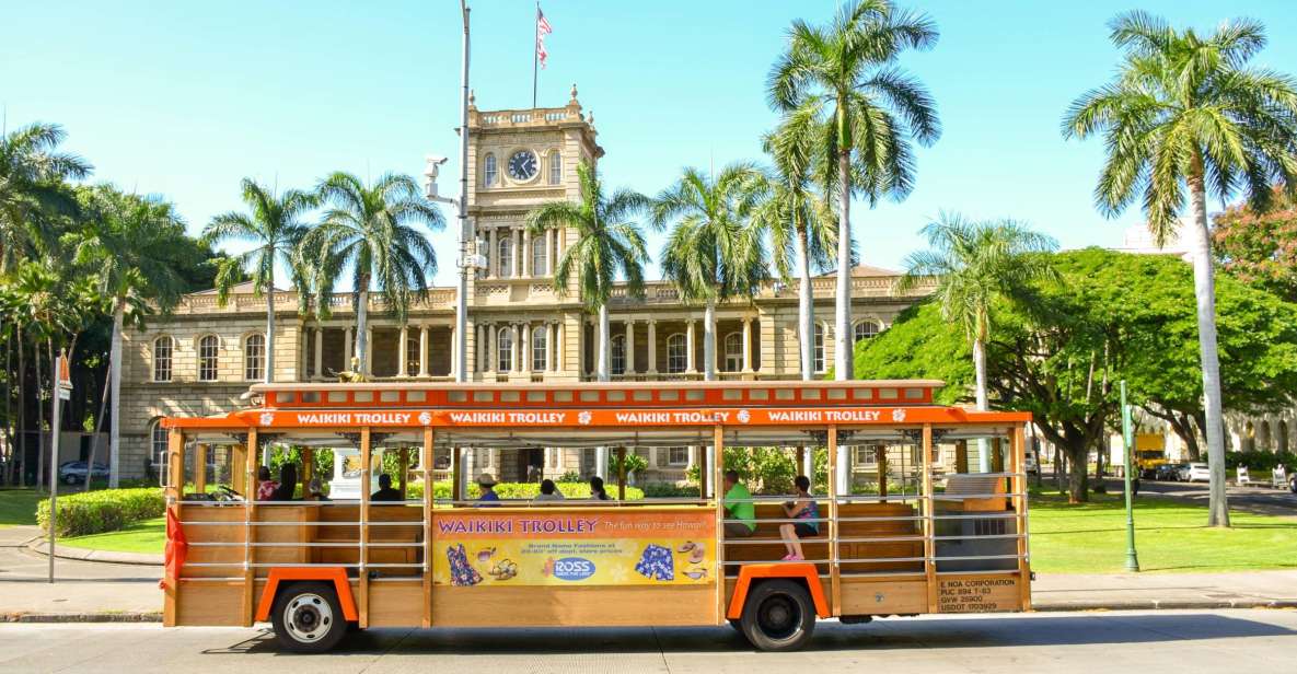 Oahu: Waikiki Trolley Hop-on Hop-off All-Line Pass - Green Line: Getting to Diamond Head and KCC Farmers’ Market Without Stress