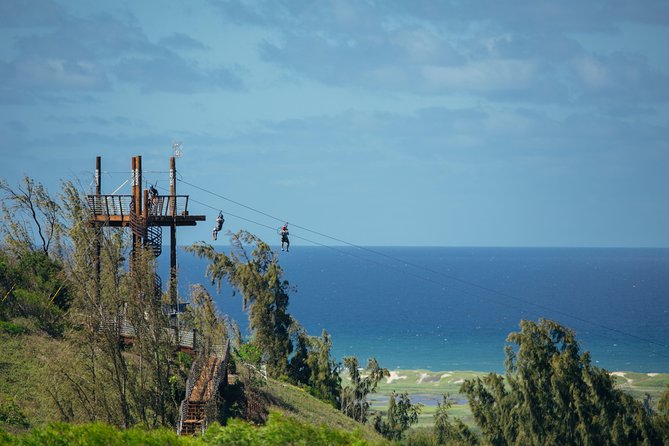 Oahu's North Shore: 8-Line Zipline Adventure - CLIMB Works Keana Farms: Where You Learn and Gear Up