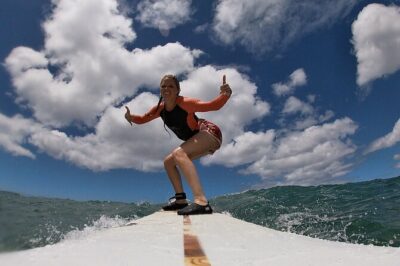 Surf Lesson Without the Crowds Including GoPRO Videos - The easy meet-up: 75 Ala Moana Park Dr (and back again)