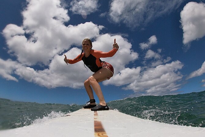 Surf Lesson Without the Crowds Including GoPRO Videos - The easy meet-up: 75 Ala Moana Park Dr (and back again)