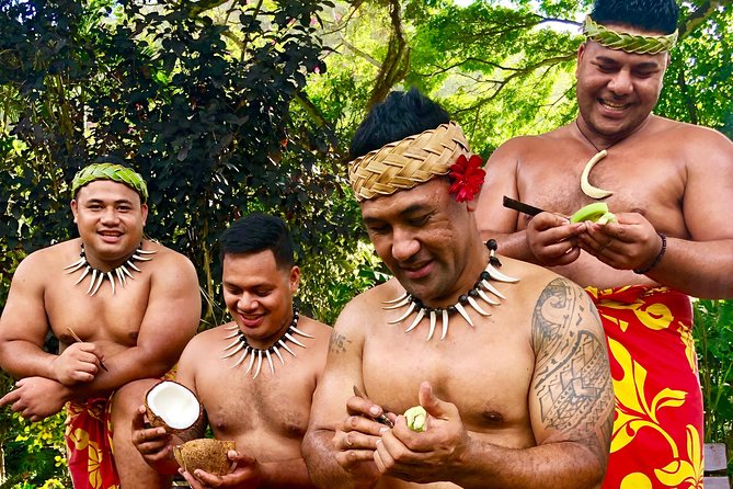Toa Luau at Waimea Valley, Oahu - Waimea Valley grounds: lei gardens, falls, and the built-in wow-factor