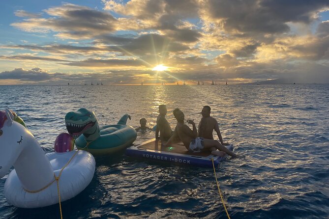 Turtle Canyon Snorkel Adventure in Waikiki, Oahu - After snorkeling: floating platforms and time to actually relax