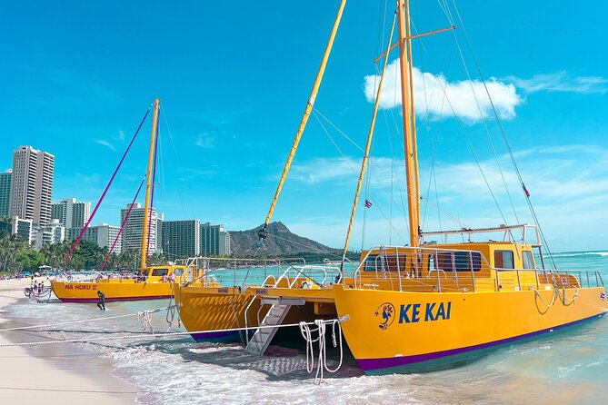 Waikiki Beach Sunset Sail - Getting Wet, Handling Shoes, and Packing Smart for a Catamaran