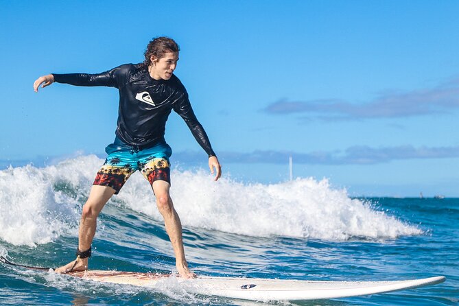 Waikiki Private Group Surf Lesson - The Ocean Time: About One Hour Catching Waves