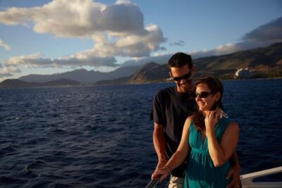 West Oahu Sunset Cocktail Cruise with Appetizers - Two hours of West Oʻahu scenery: Makaha Valley, Kaena Point, and the open-water stretch